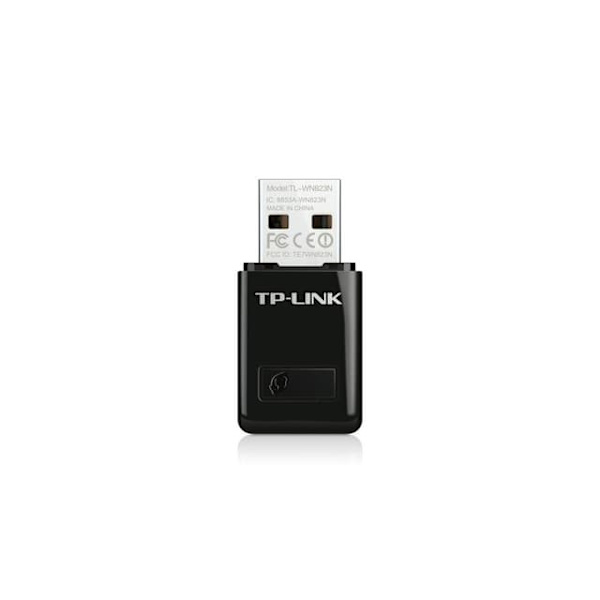NIC TP-Link TL-WN823N, USB 2.0 Mini Adapter, 2,4GHz Wireless N 300Mbps, Internal Antenna, Support Soft AP, Dimension 39 x 18.35 x 7.87mm