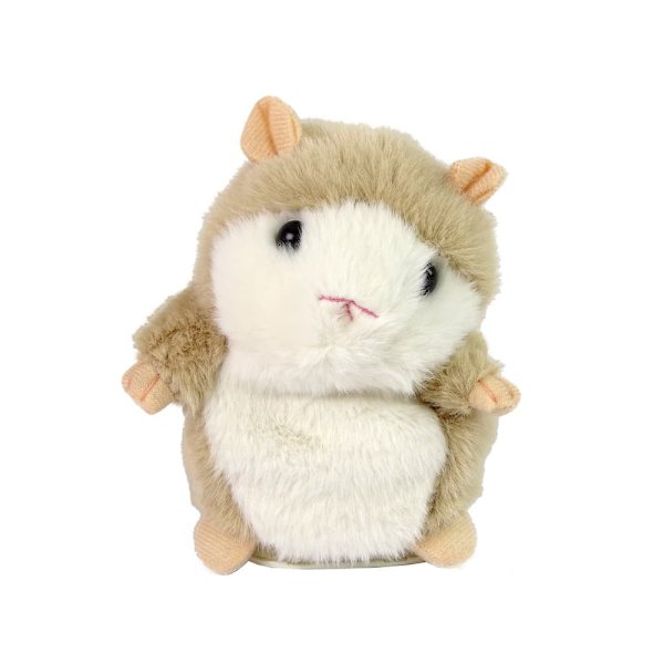 Interactive Talking Hamster Brown Plush Repeating Words