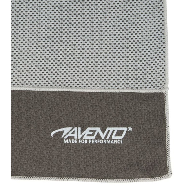 Sports towel AVENTO Cooling  41ZD 80x30cm Light grey/Anthracite