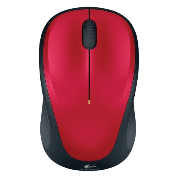Logitech M235 Wireless Mouse Sort, Rød