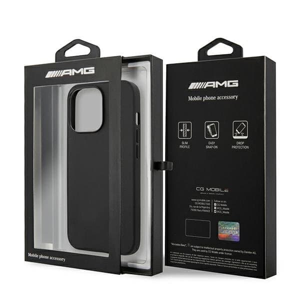 AMG AMHCP13LDOLBK Leather Back Case For Apple iPhone 13 / 13 Pro Black