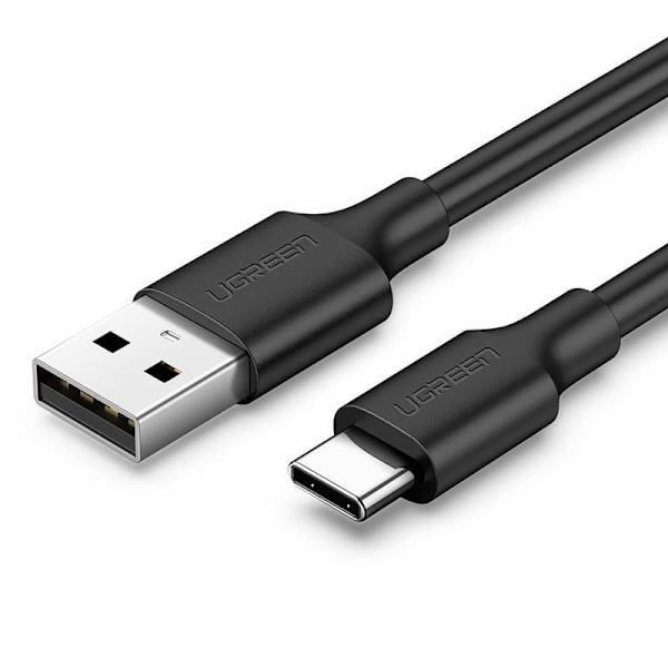 CABLU alimentare si date Ugreen, "US287", Fast Charging Data Cable pt. smartphone, USB la USB Type-C 3A, nickel plating, PVC, 3m, negru "60826" (timbr