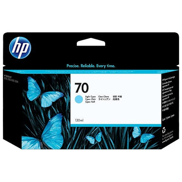 HP 70 original Ink cartridge C9390A light cyan standard capacity 130ml 1-pack