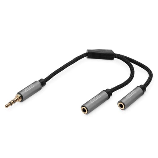 DIGITUS audio splitter - 3.5 mm jack plug/2x 3.5 mm socket - 20 cm