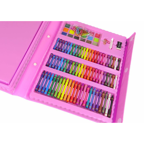 Artistic Set Pink Suitcase 208 Elements