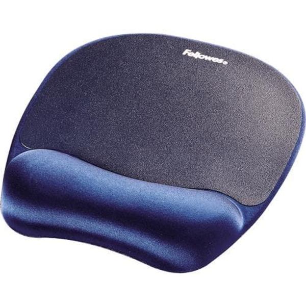 Fellowes | Foam mouse pad with wrist support | Mouse pad with wrist pillow | 202 x 235 x 25 mm | Sapphire