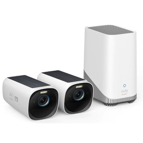 Anker Eufy | Security Camera, 2+1 Kit | eufyCam 3 | F/1.4 | IP67 | HDD/SSD storage Sort, Hvit