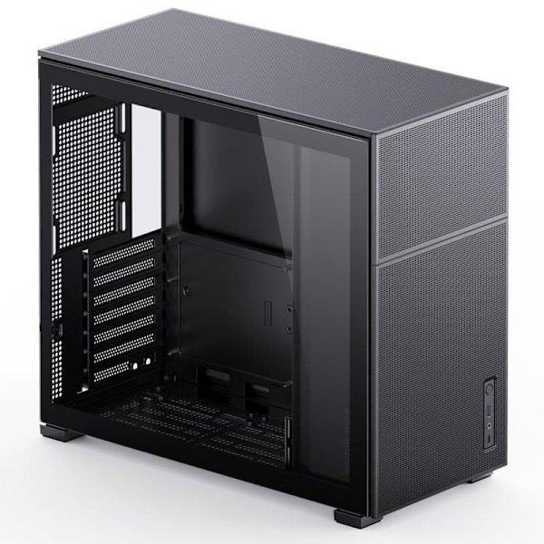 Jonsbo D41 MESH ATX Case, Tempered Glass - black