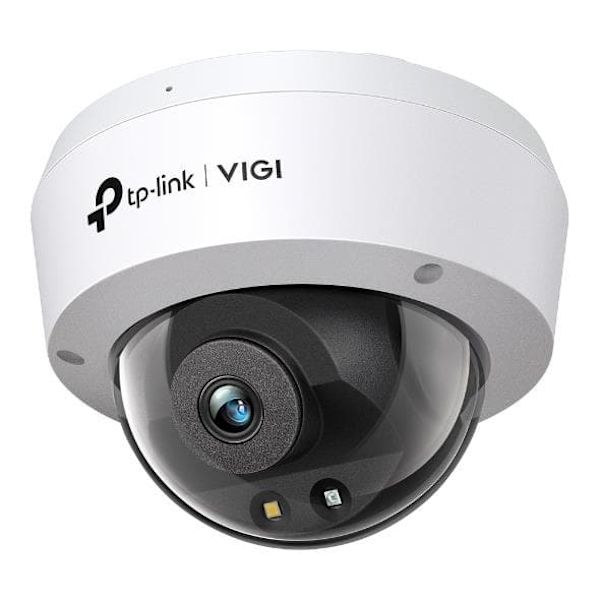 TP-Link IPCam VIGI C250(4mm) 5MP Color Dome Network Kamera Hvid, Sort