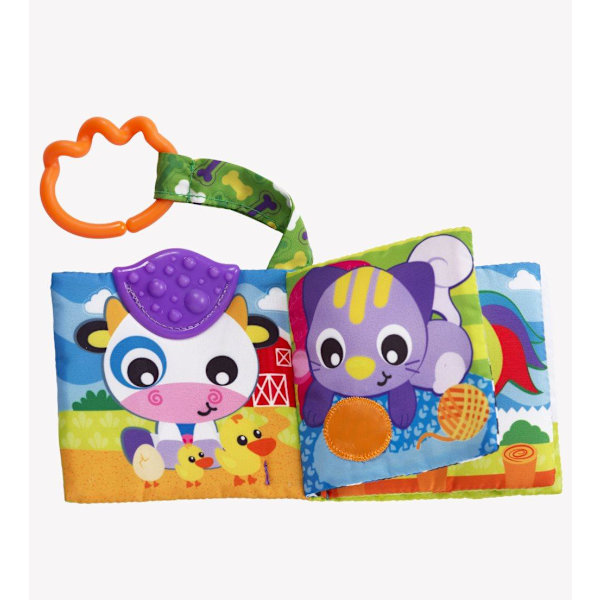 PLAYGRO activity toy  A Day at the Farm Teether Book, 0186967