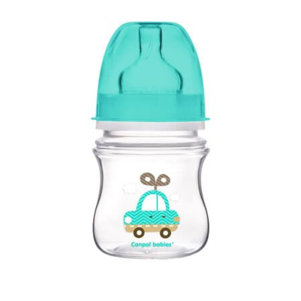 CANPOL BABIES bottle wide neck 120ml EasyStart colorful animals 35/205