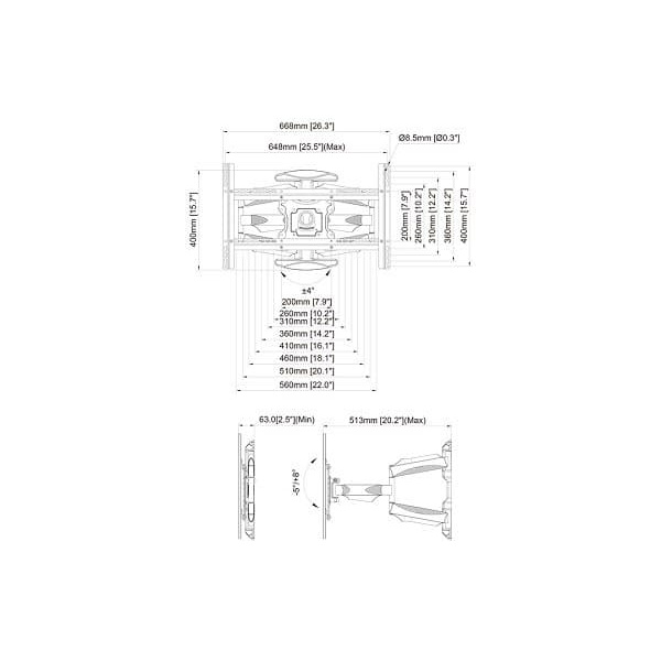 Multibrackets MB-2314 TV mounts up to 70" / 30kg