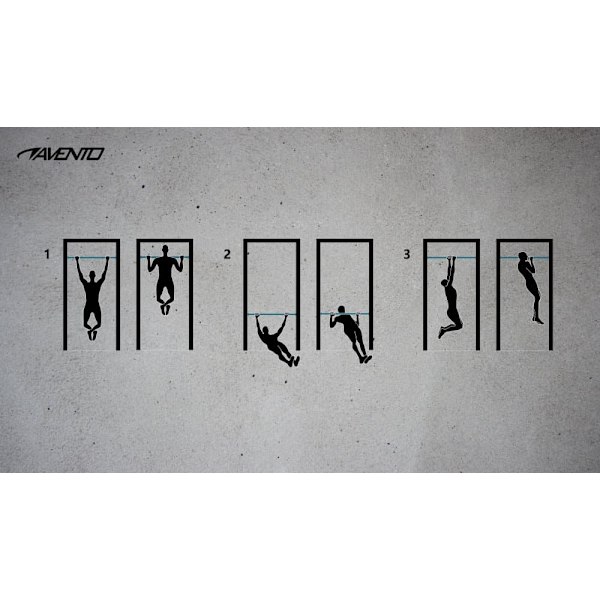 Doorway Training Bar AVENTO 42HI Black