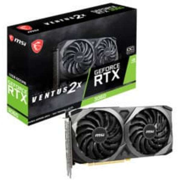 Graphics Card|MSI|NVIDIA GeForce RTX 3060|12 GB|192 bit|PCIE 4.0 16x|GDDR6|GPU 1807 MHz|1xHDMI|3xDisplayPort|RTX3060VENTUS2X12GOC Sort