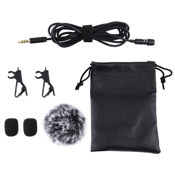 Mikrofons Puluz Lavalier 3.5mm Black