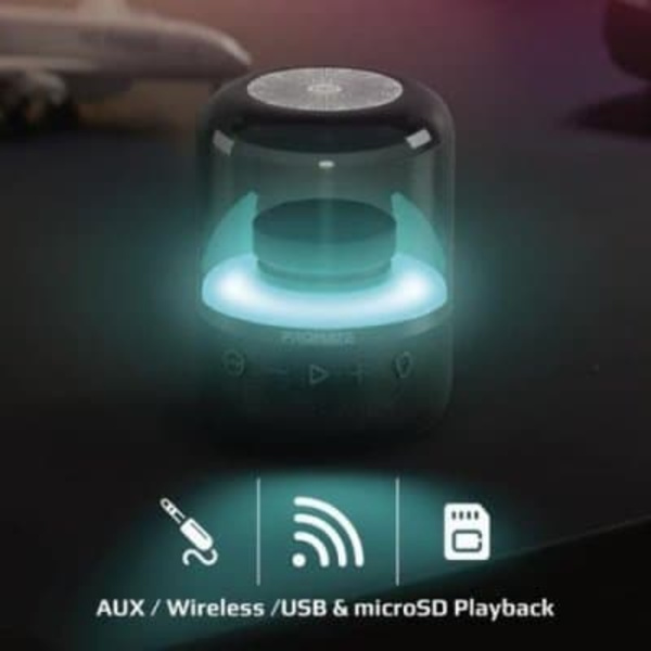 PROMATE Glitz LumiSound® 360° Surround Bluetooth Portable Speaker