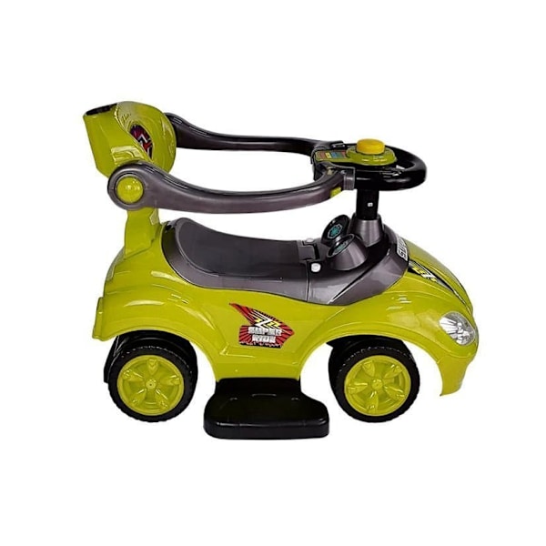 Toddlers Ride On Push Along with Parent Handle Mega Car 3in1 Yellow