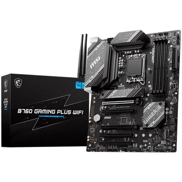 MSI | B760 GAMING PLUS WIFI | Processor family Intel | Processor socket  LGA1700 | DDR5 | Memory slots 4 | Supported hard disk drive interfaces SATA,