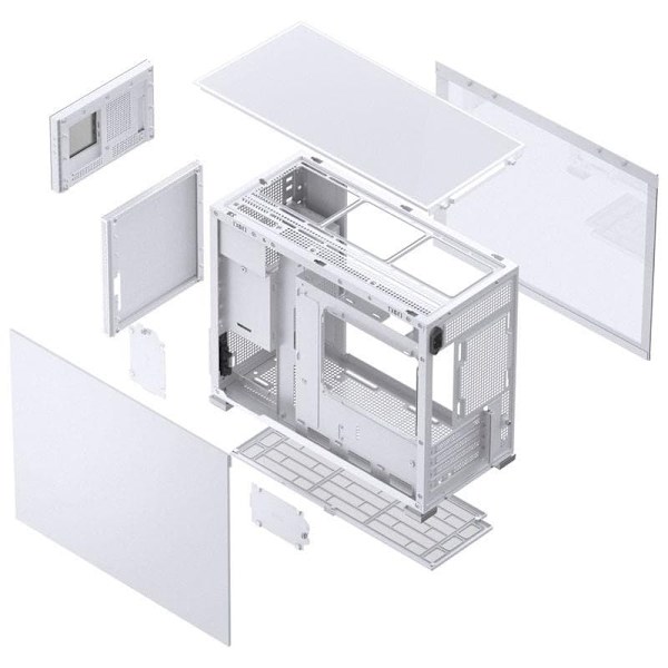 Jonsbo D31 MESH Screen Micro-ATX Case, Tempered Glass - white