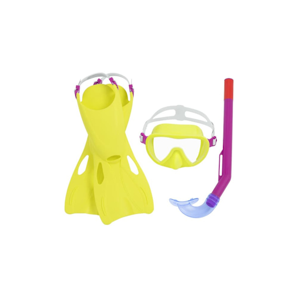 Diving Kit Yellow Mask, Fins, Tube Bestway 25039