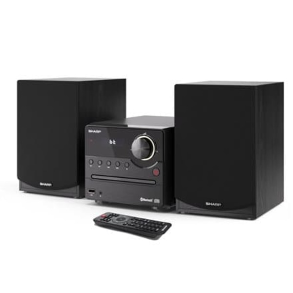 Sharp XL-B512(BK) Hi-Fi Micro System, CD/FM/USB/Bluetooth v5.0, 45W, Black Sharp | Hi-Fi Micro System | XL-B512(BK) | USB port | AUX in | Bluetooth |
