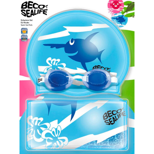 Swimming set SEALIFE: googles + cap + bag for child 96054 6 blue