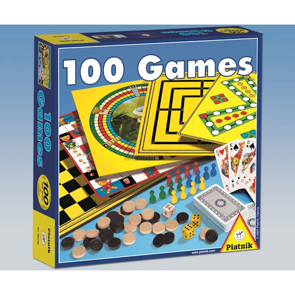 PIATNIK Board game set 100 Games (In Estonian, Russian lang.)