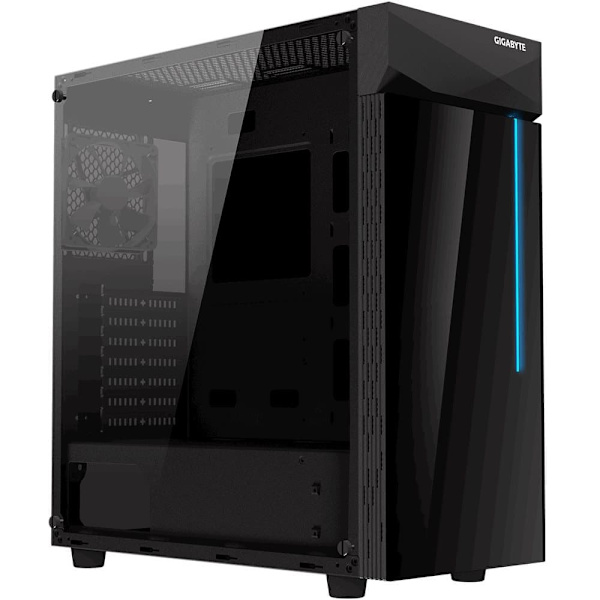 Case|GIGABYTE|C200 GLASS|MidiTower|Not included|ATX|MicroATX|MiniITX|Colour Black|GB-C200G Svart