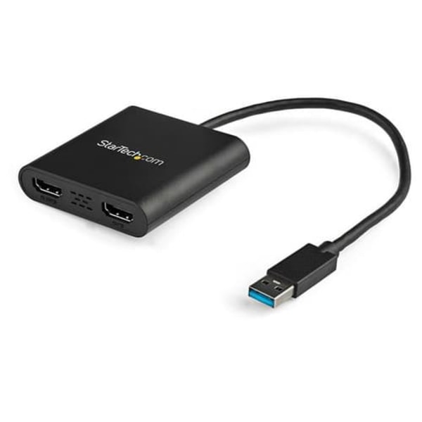 StarTech.com USB 3.0 Adapter USB32HD2 - USB-A / Dual HDMI Sort