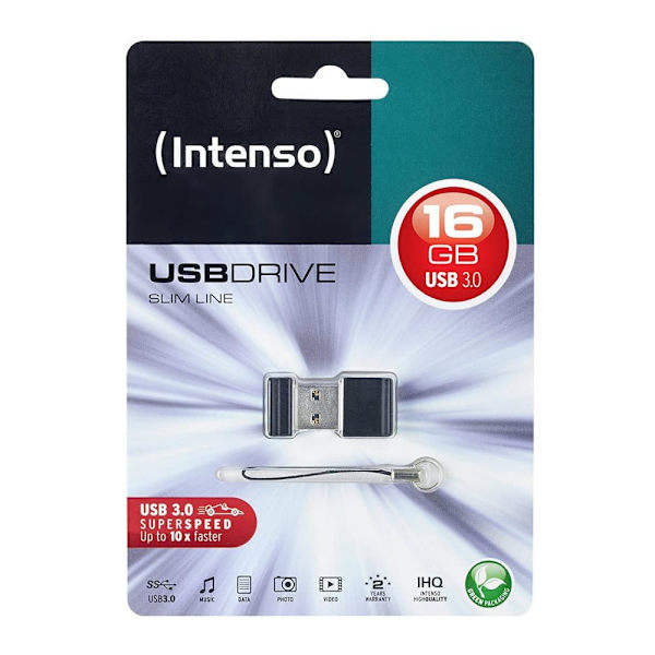 MEMORY DRIVE FLASH USB3 16GB/3532470 INTENSO Sort