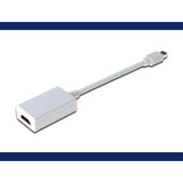 Kabel adapter Displayport 1080p 60Hz FHD Typ miniDP/HDMI A M/Ż biały 0,15m