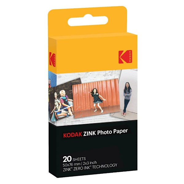 Kodak photo paper Zink 2x3 20 sheets