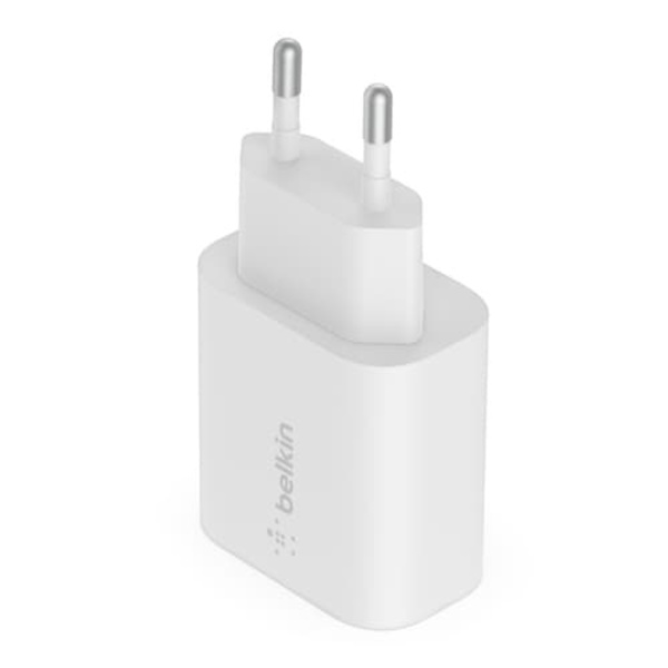 BELKIN 25W USB-C CHARGER WHITE/W/ POWER DELIVERY + LIGHTNING 1M