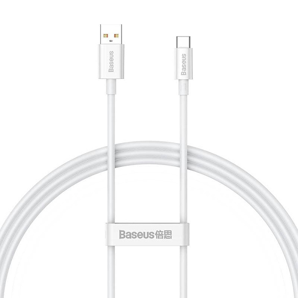 Cable USB do USB-C Baseus Superior 100W 1m (white)