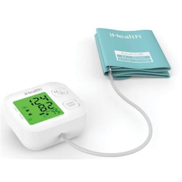 iHealth | Track | KN-550BT | White/Blue | Calculation of blood pressure (systolic and diastolic), Calculation of heart rate | 4 | Wireless Bluetooth c