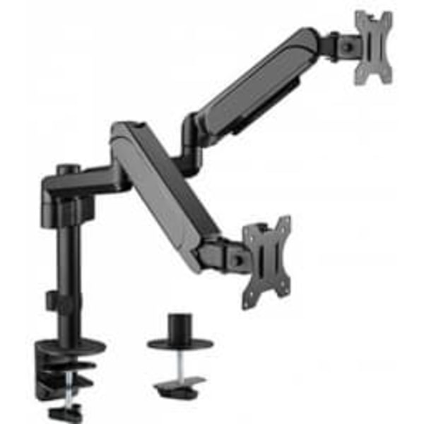 Gembird MA-DA2P-01 Adjustable desk 2-display mounting arm, 17”-32”, up to 9 kg
