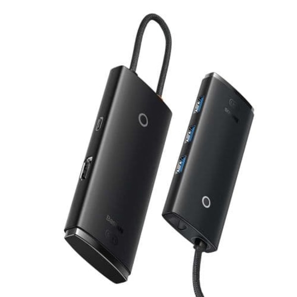 Baseus Lite Series Hub 5w1 USB-C to 3x USB 3.0 + USB-C + HDMI (black)