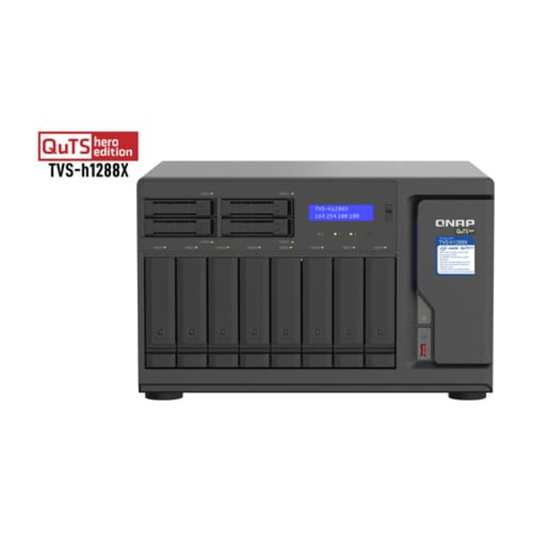 TVS-H1288X-W1250-16G 12 BAY/3.3 GHZ 6C 16GB DDR4 4 X 2.5GBE