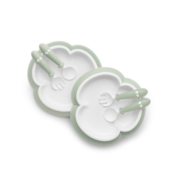 BABYBJÖRN baby plate, spoon, fork 2sets 074061