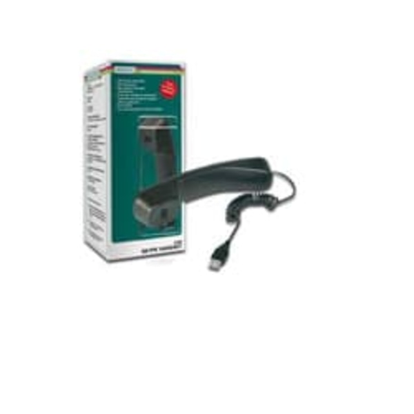 DIGITUS USB telephone handset DA-70772 Sort