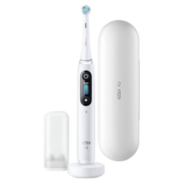 Oral-B | Electric Toothbrush | iO8 Series | Rechargeable | For adults | Number of brush heads included 1 | Number of teeth brushing modes 6 | White Al