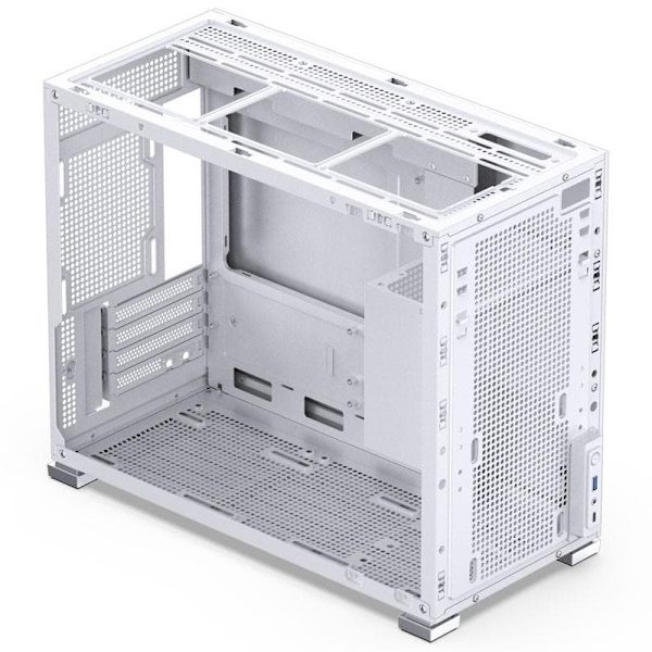 Jonsbo D31 MESH Screen Micro-ATX Case, Tempered Glass - white