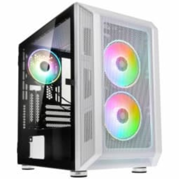 Kolink Citadel Mesh RGB Micro-ATX Gehäuse - weiß Hvid