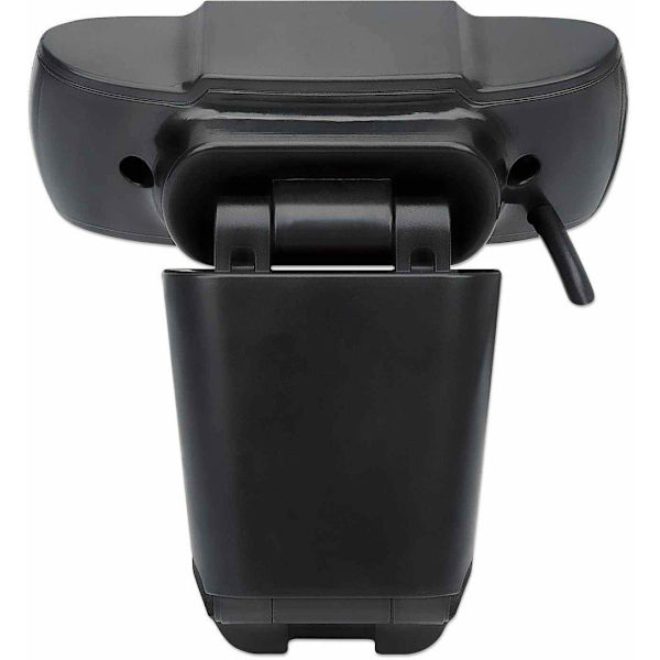 Manhattan USB Webcam, Two Megapixels (Clearance Pricing), 1080p Full HD, USB-A, Integrated Microphone, Adjustable Clip Base, 30 frame per second, Blac