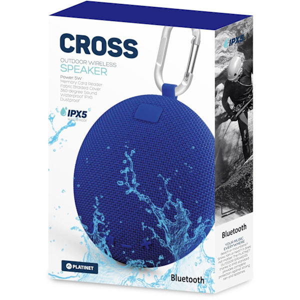 Platinet wireless speaker Cross PMG14 BT, blue (44491)