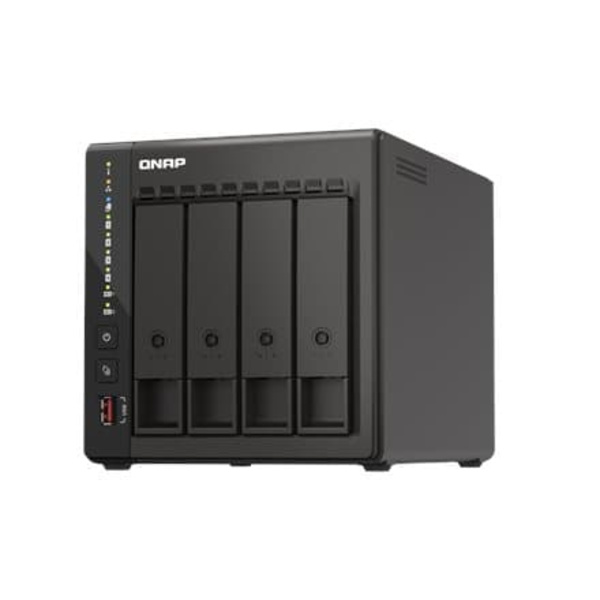 QNAP | 4-Bay desktop NAS | TS-453E-8G | Up to 4 HDD/SSD Hot-Swap | Intel Celeron | J6412 Quad-Core | Processor frequency 2.6 GHz | 8 GB Sort