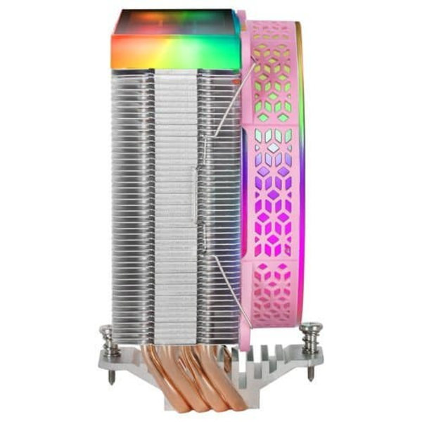 Mars Gaming MCPU-VR CPU Cooler Dual Infinity Mirror ARGB 180W 120mm Rosa