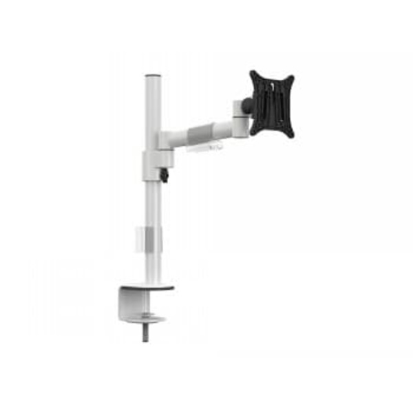 Multibrackets M VESA Deskmount Officeline Single I White | VESA 75x75-100x100 | Max 8kg | Desk clamp | White