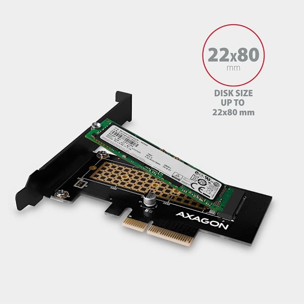 AXAGON PCIe 2x NVMe M.2 Controller | PCEM2-ND
