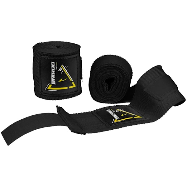 Boxing hand wraps AVENTO 41BI 2,5m Black